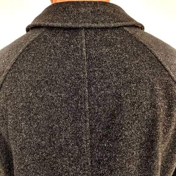 Burberry Black Wool Cashmere Nova Check Plaid Quilted Jacket Coat Mens Medium M - Picture 11 of 16